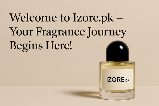 Buy premium perfumes in Pakistan at Izore.pk – Explore floral, woody, citrus, and oriental fragrances for men and women with long-lasting scent and fast delivery.